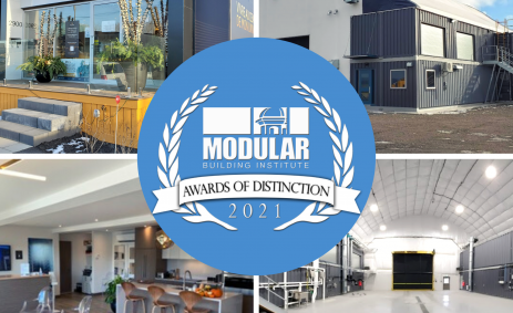 Relocatable modular assembly and retail : winner at the World of Modular 2021 - Corner Cast